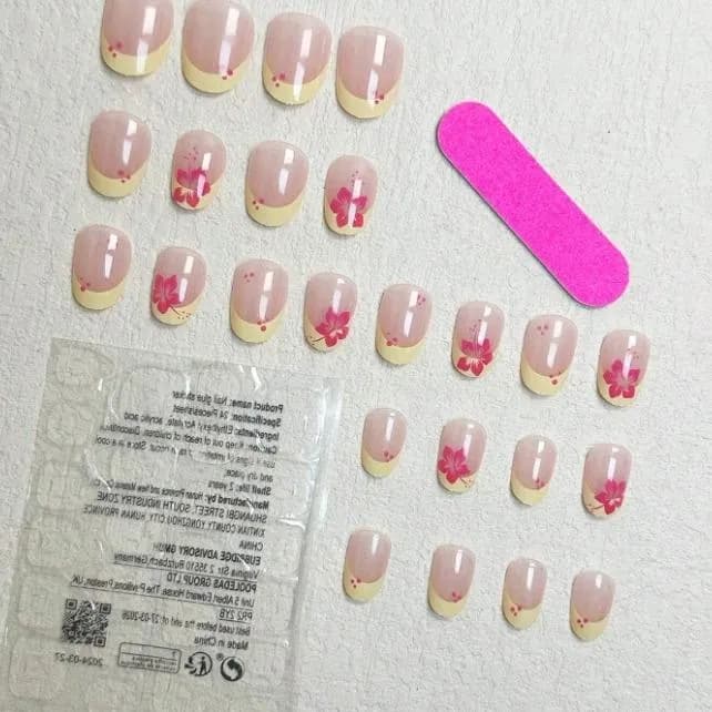 24 ШТ Короткие французские наконечники Пресс detail 3