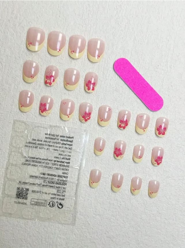 24 ШТ Короткие французские наконечники Пресс